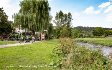 Diemelradweg - Entlang des Flusses an den Bleichen (Marsberg)