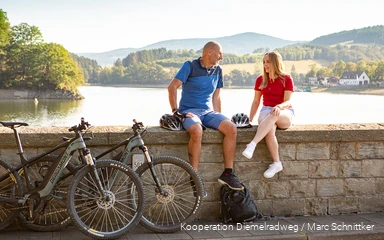 Radfahren am Diemelsee