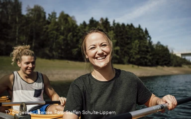Kanufahren auf dem Biggesee