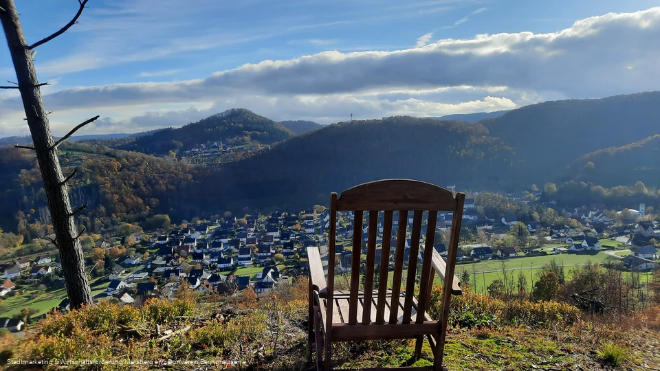 Blick auf Padberg (Marsberg, Sauerland)