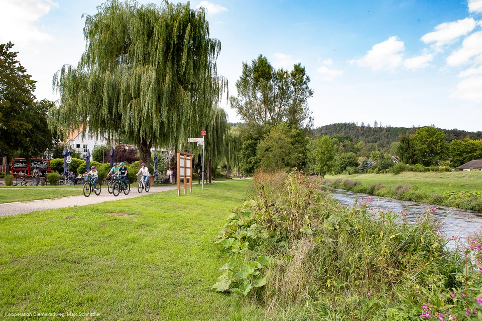 Diemelradweg - Entlang des Flusses an den Bleichen (Marsberg)