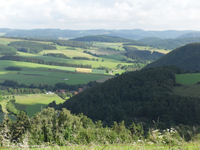Blick auf Deisfeld und Schweinsbühl